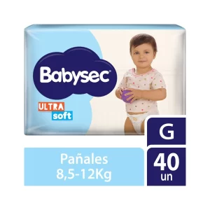BabySec Ultra Soft Talle G x40 pañales para bebé