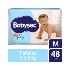 Babysec Ultra Soft Talle M x48 pañales para bebé