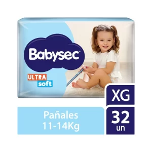 BabySec Ultra Soft Talle XG x32 pañales para bebé