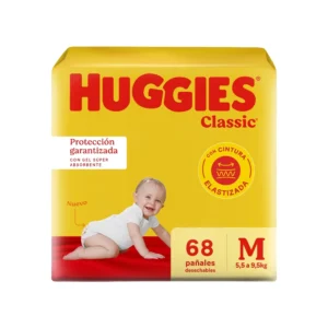 Huggies Classic Talle M x68 pañales para bebé