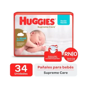 Huggies - Supreme Care - Talle RN x34