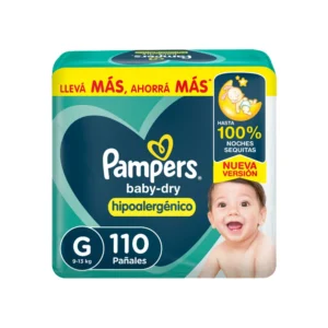 Pampers Baby-Dry Talle G x110 pañales para bebé