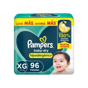 Pampers Baby-Dry Talle XG x96 pañales para bebé