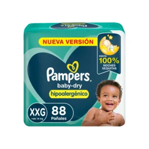 Pampers Baby-Dry Talle XXG x88 pañales para bebé