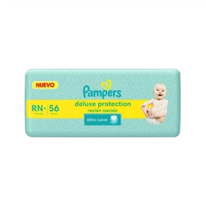Pampers Deluxe Talle RN+ x56 pañales recién nacido