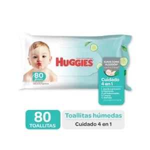 Toallitas Húmedas Huggies Cuidado 4 en 1 80u