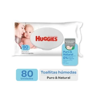 Toallitas Húmedas Huggies Puro y Natural 80u