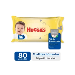 Toallitas Húmedas Huggies Triple Protección 80u