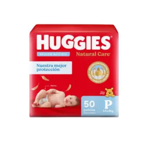 Huggies Natural Care Talle P x50 pañales para bebé