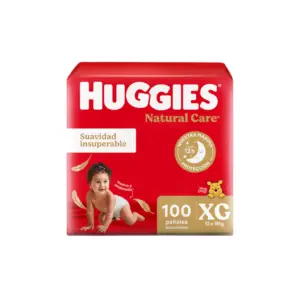 Huggies Natural Care Talle XG x100 pañales para bebé