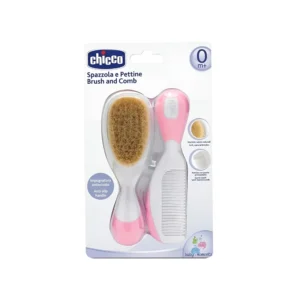 Peine y Cepillo para bebe Chicco (rosa) set infantil