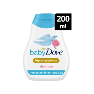 Shampoo Baby Dove 200ml para higiene diaria del bebé